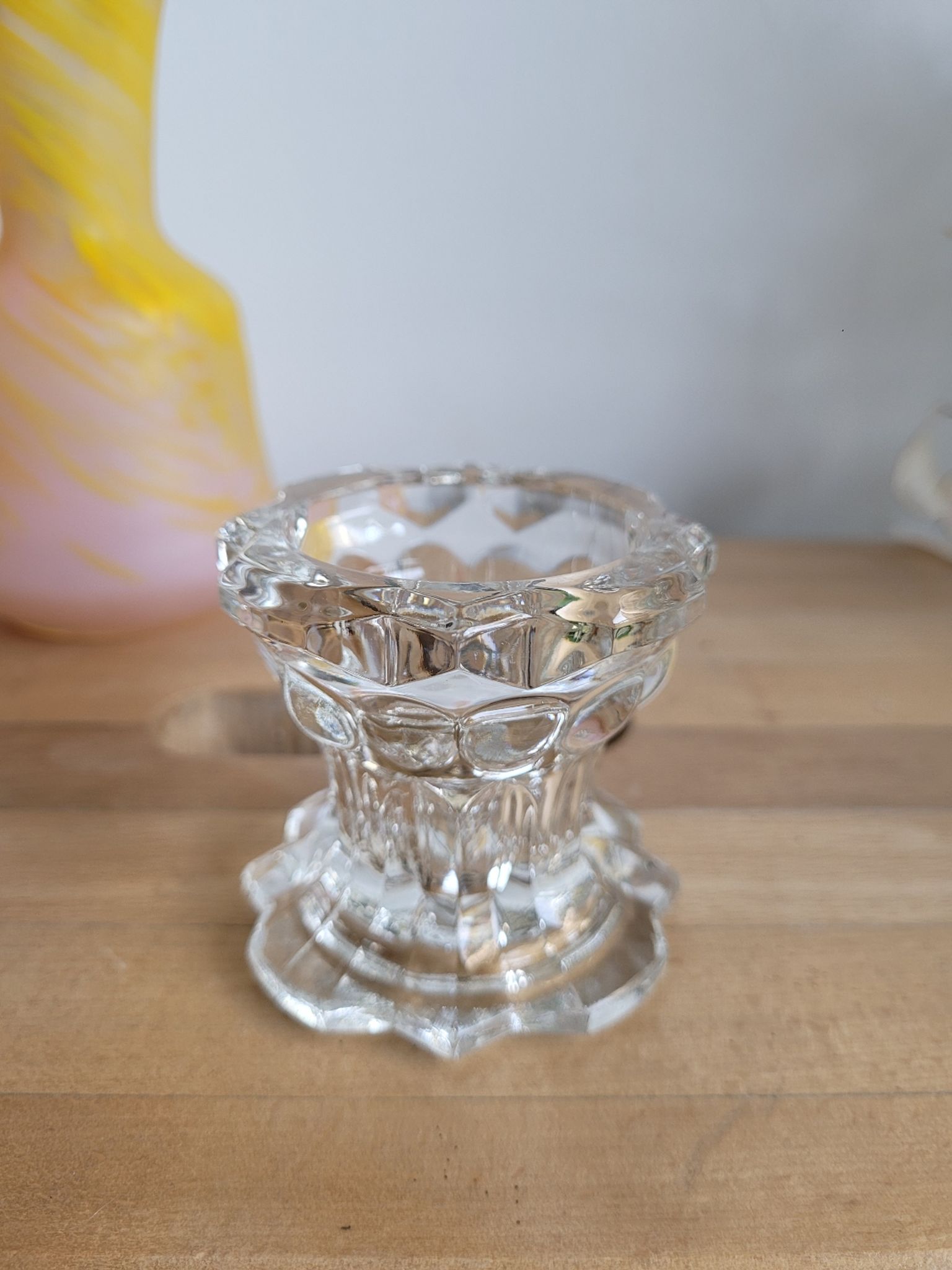 Low chandelier in Reims glass