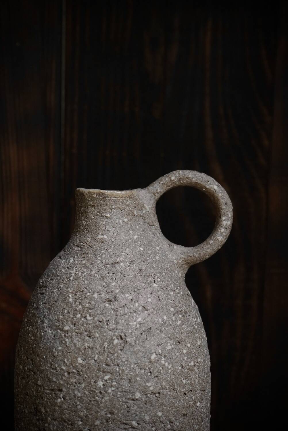 Bouteille à huile en grès