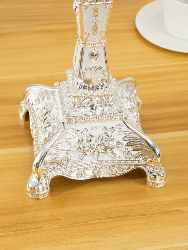 European 5-Head White Candle Holder, Home decor