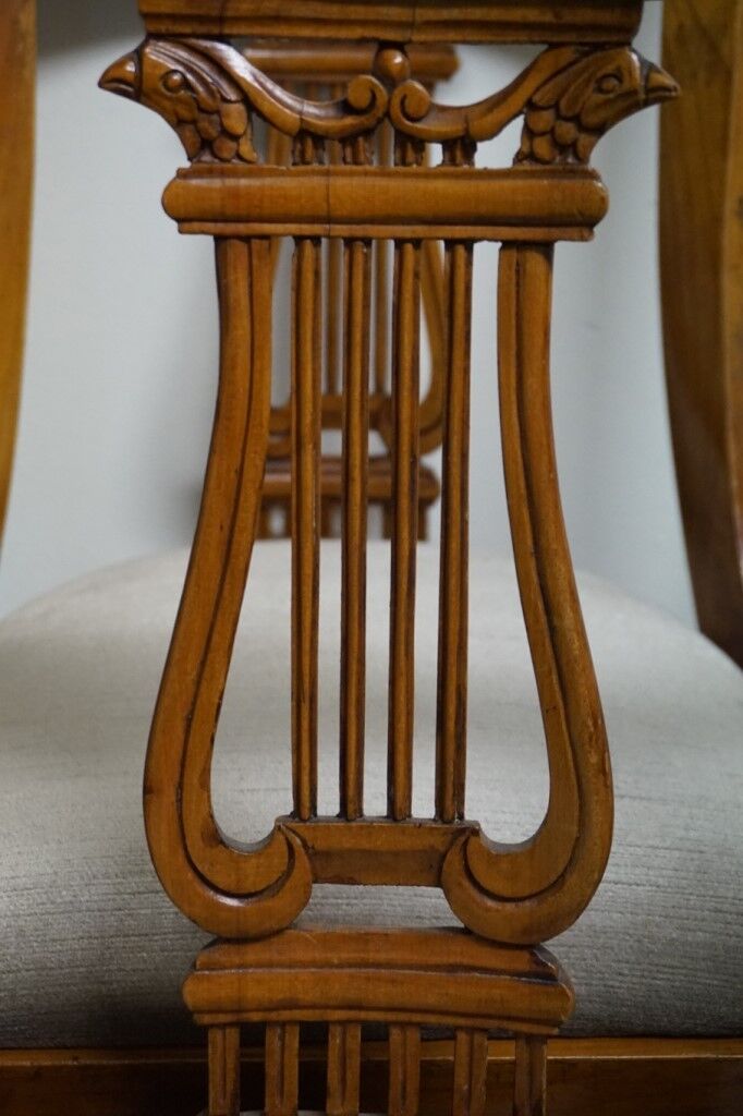 Lot de 4 chaises empire