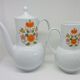 Ensemble cafetiere & pichet vintage « bavaria schirnding » decor fleurs