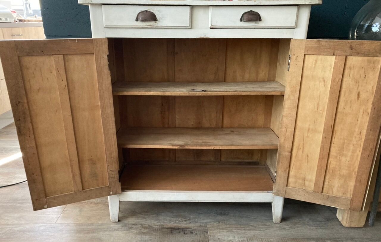 Old white Parisian buffet