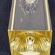Citrine Drop Cut Engraved Glass Vase by Antonin Drobnik for ZBS, 1960s