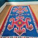 Handmade Berber Rug Blue Majorelle & Red - 112 x 200 cm