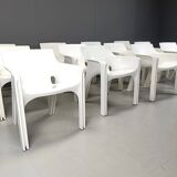 Set of 12 Gaudi dining chairs by Vico Magistretti for Artemide, 1970s