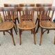 Suite de 6 chaises de Bistrot Baumann années 1930