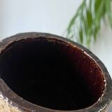 Vase en céramique texturée