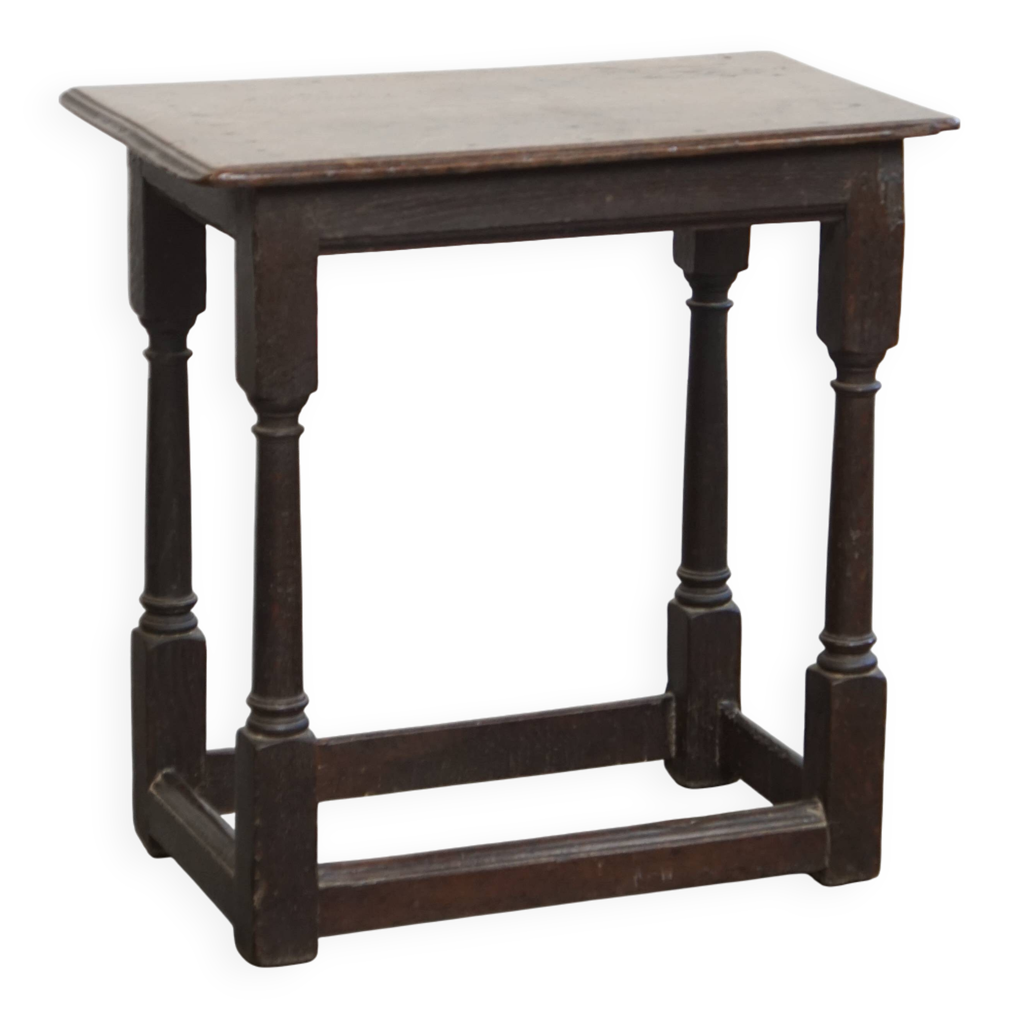 Large Antique English Side Table/Stool