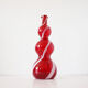 Carafe italienne verre soufflé rouge empoli