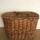 Old woven wicker basket