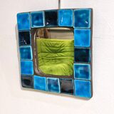 Miroir mural en céramique émaillé, 23.5 cm de Mithé Espelt