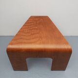 1970s designer coffee table in plywood