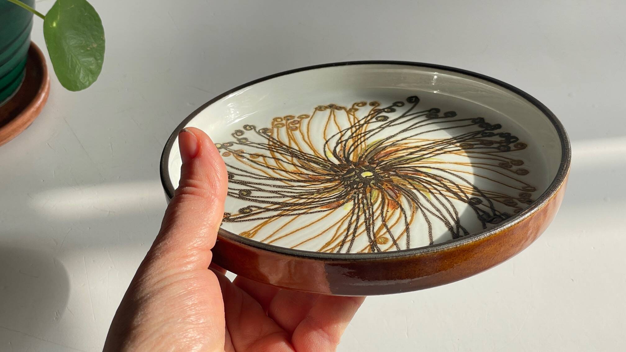 Royal copenhagen ceramic pocket tray by hellen malmer vintage