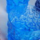 Set colored glass 'textured bark' by Geoffrey Baxter 60's