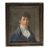 Male portrait, pastel in its frame, circa 1800