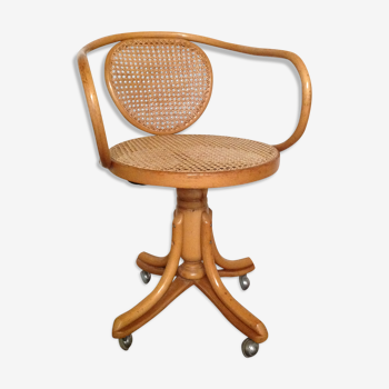 Fauteuil pivotant Thonet bois courbé