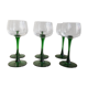 Green stemmed glasses