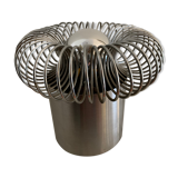 Spring Andrea Lazzari grey stainless spring lamp for Morosini 1970