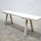 Vintage wooden farmhouse bench