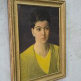 Art deco portrait, 1930, oil on canvas, framed,Robert Geenens (1896-1976)