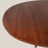 Oval extendable table designed 1960 Baumann style
