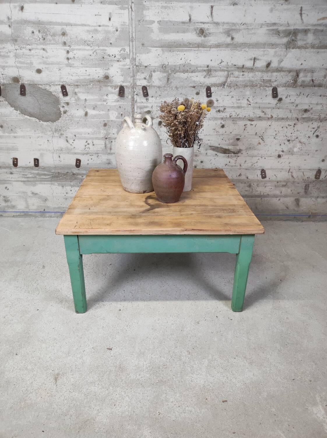 Table basse de ferme carré