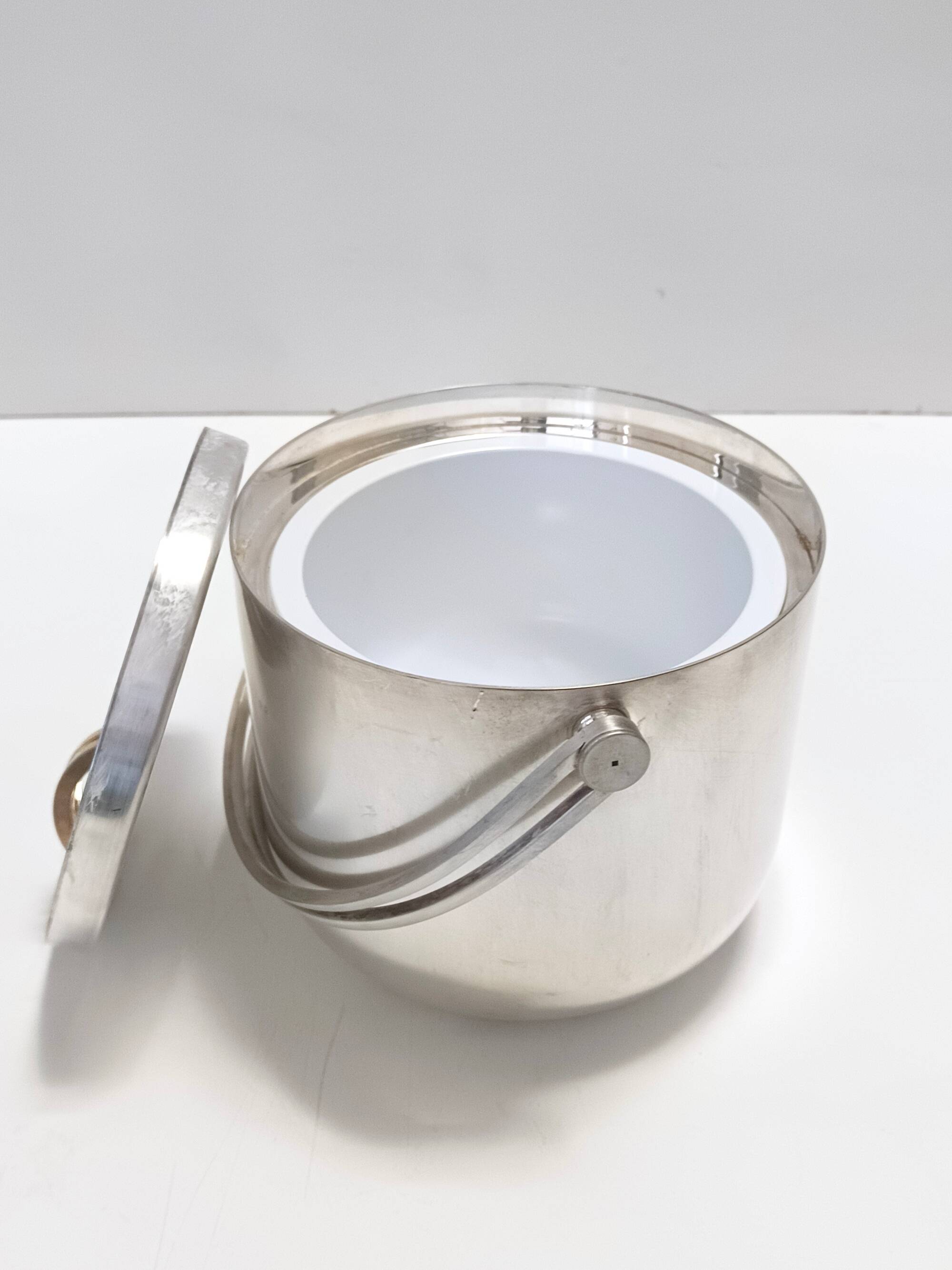 Silver Plated Ice Bucket / Wine Cooler by Ambrogio Pozzi for Padova Argenti