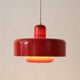 Red “Go-Go” pendant lamp by Dan Heersø for Vitrika / 1970s / Danish modern design
