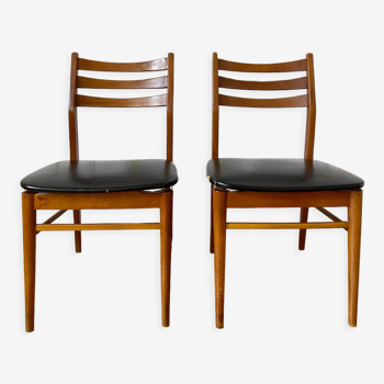 Paire de chaises style scandinaves vintage