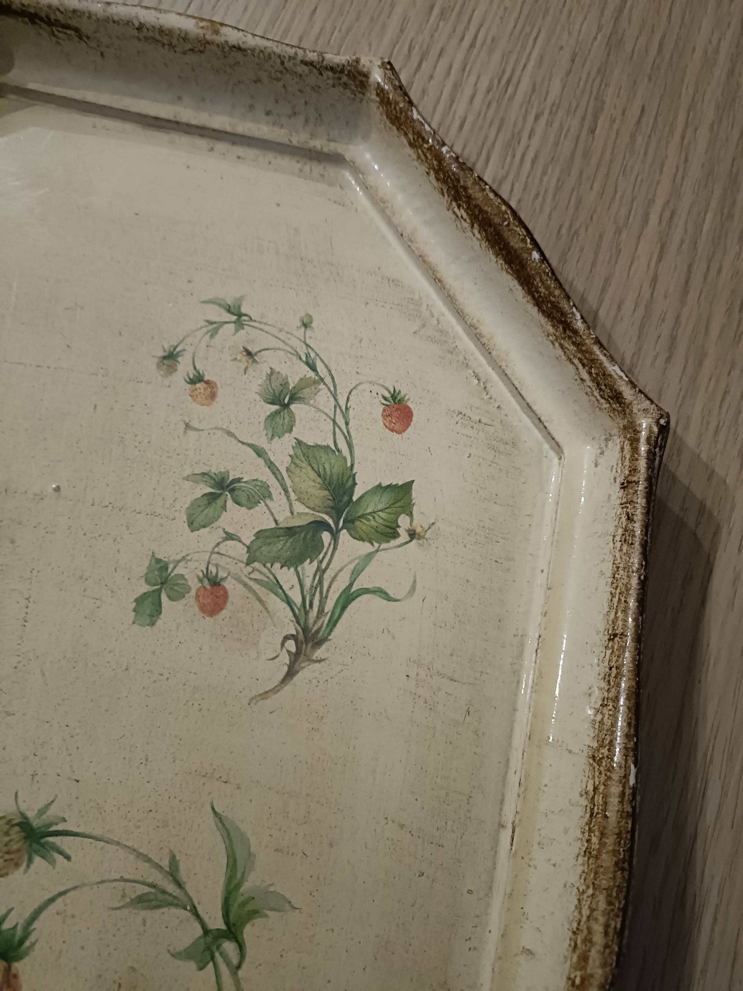 Vintage papier mache tray