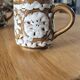 4 tasses à café en grès vintage