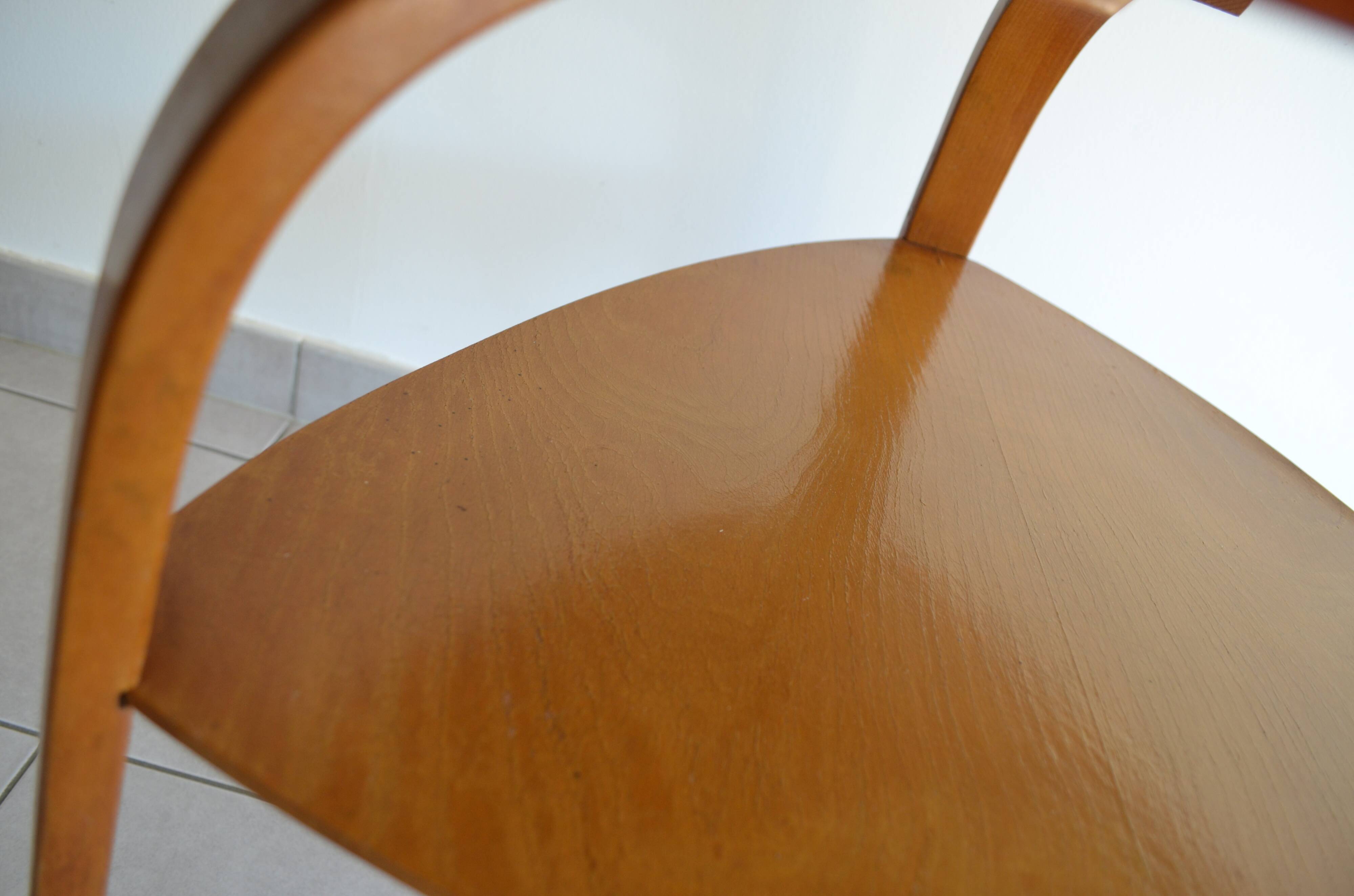 Table low bow wood by steiner 1950