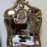 Small 18th century mirror