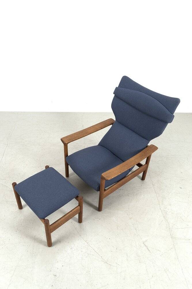 Rock Royal Armchair with Footstool by Sven Ivar Dysthe