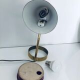 Brass and ceramic bedside lamp 1950