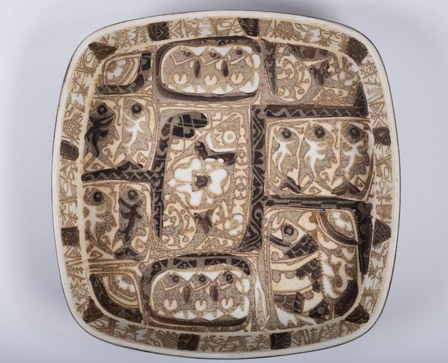 Baca Faience Bowl by Nils Thorsson for Royal Copenhagen, Denmark, 1960s