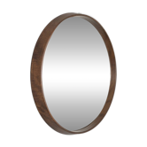Italian design 1960s vintage Teak wood wall mirror