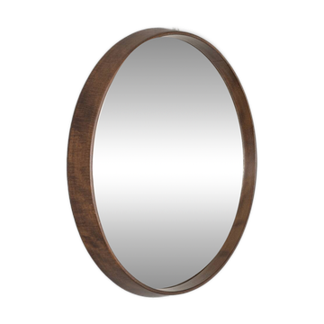 Italian design 1960s vintage Teak wood wall mirror