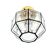 Mid-Century Glass Flush Mount/Ceiling Light from Limburg, Germany, 1960s