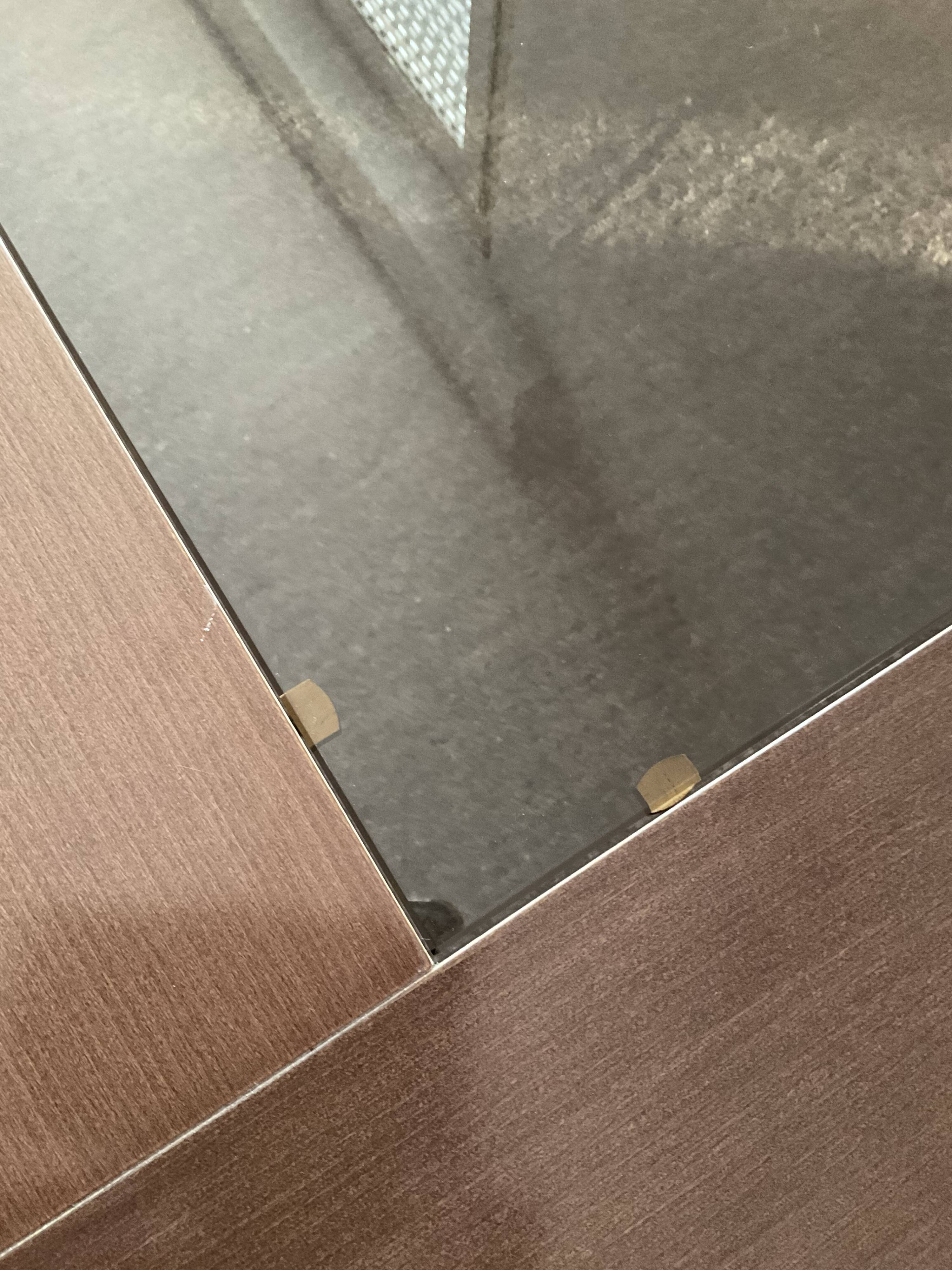 Italy coffee table in wood and glass