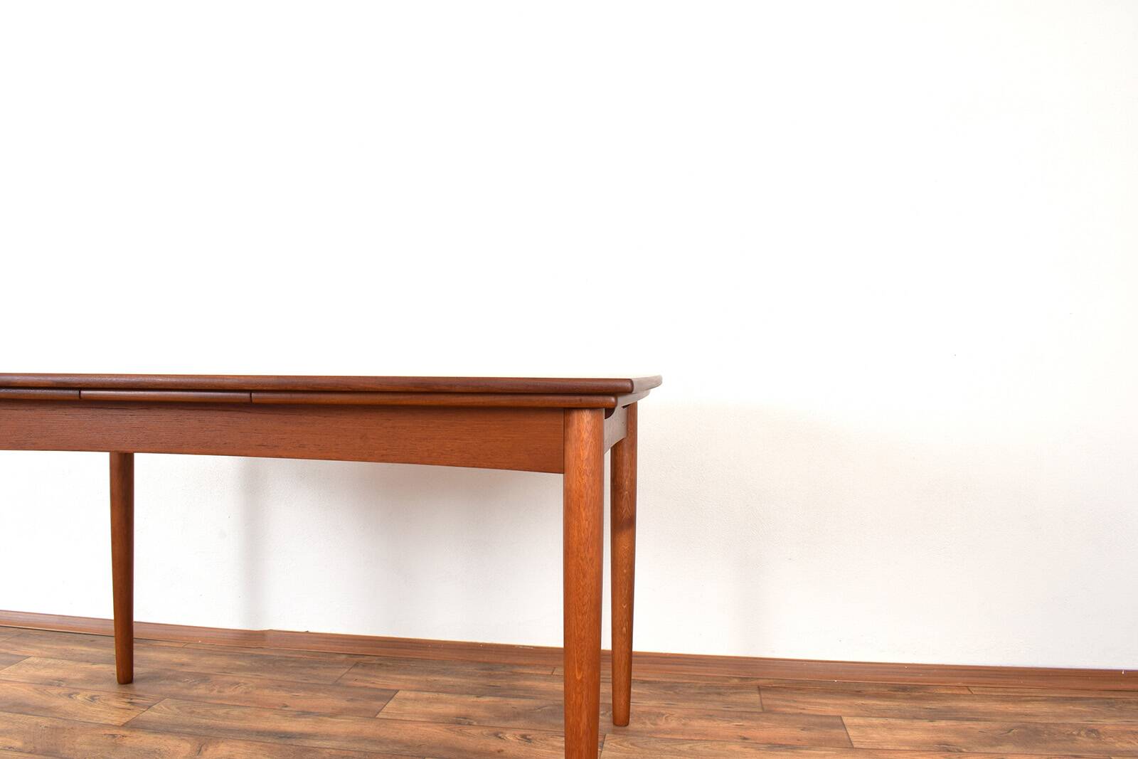 Mid-century Danish teak extendable dining table, 1960s.