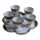 Ensemble petit-déjeuner composé de 5 coquetiers