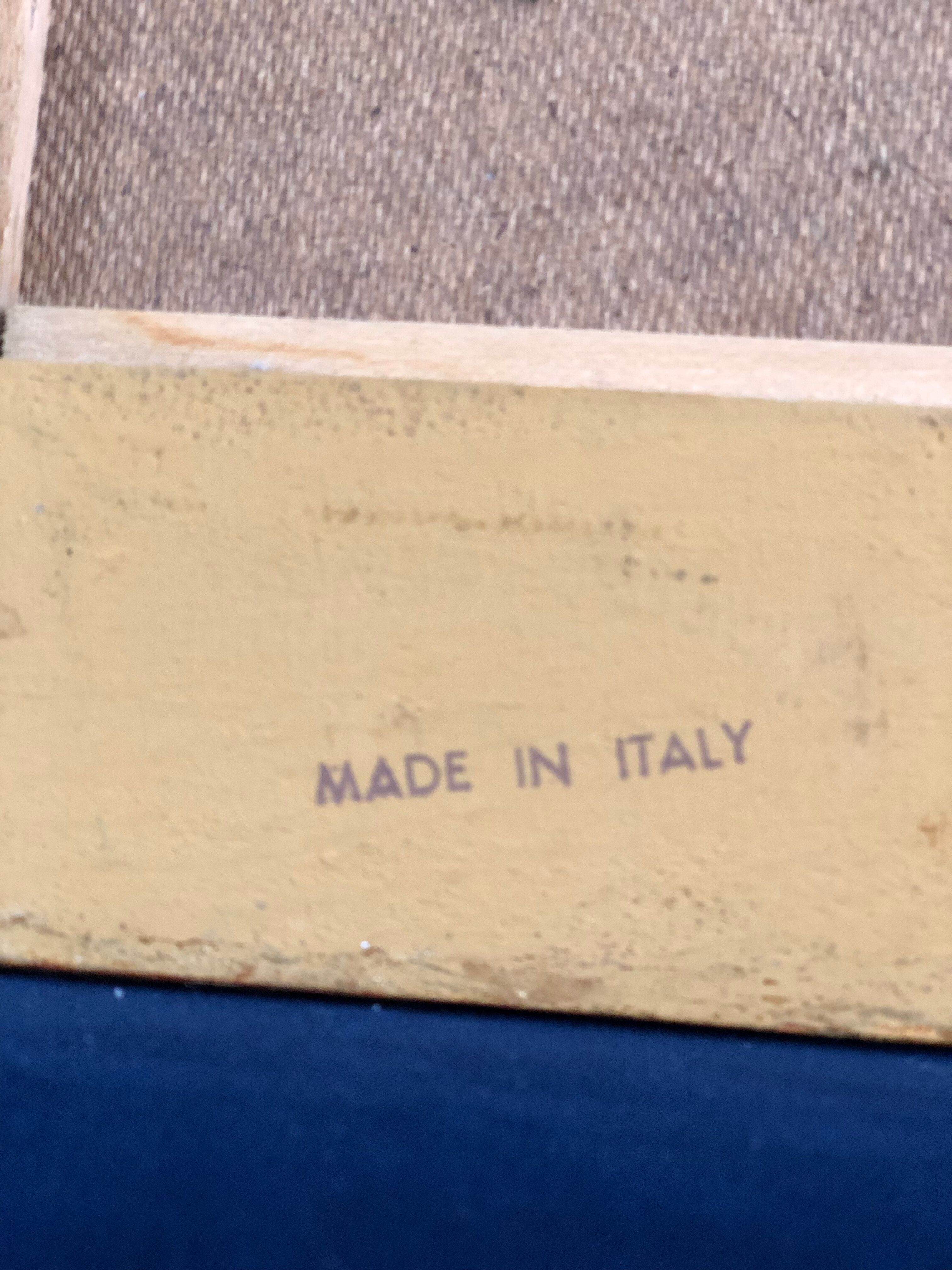 LaBarge Italian faux bamboo Hollywood Regency mirror 1980s