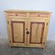 Rustic pine sideboard with two doors