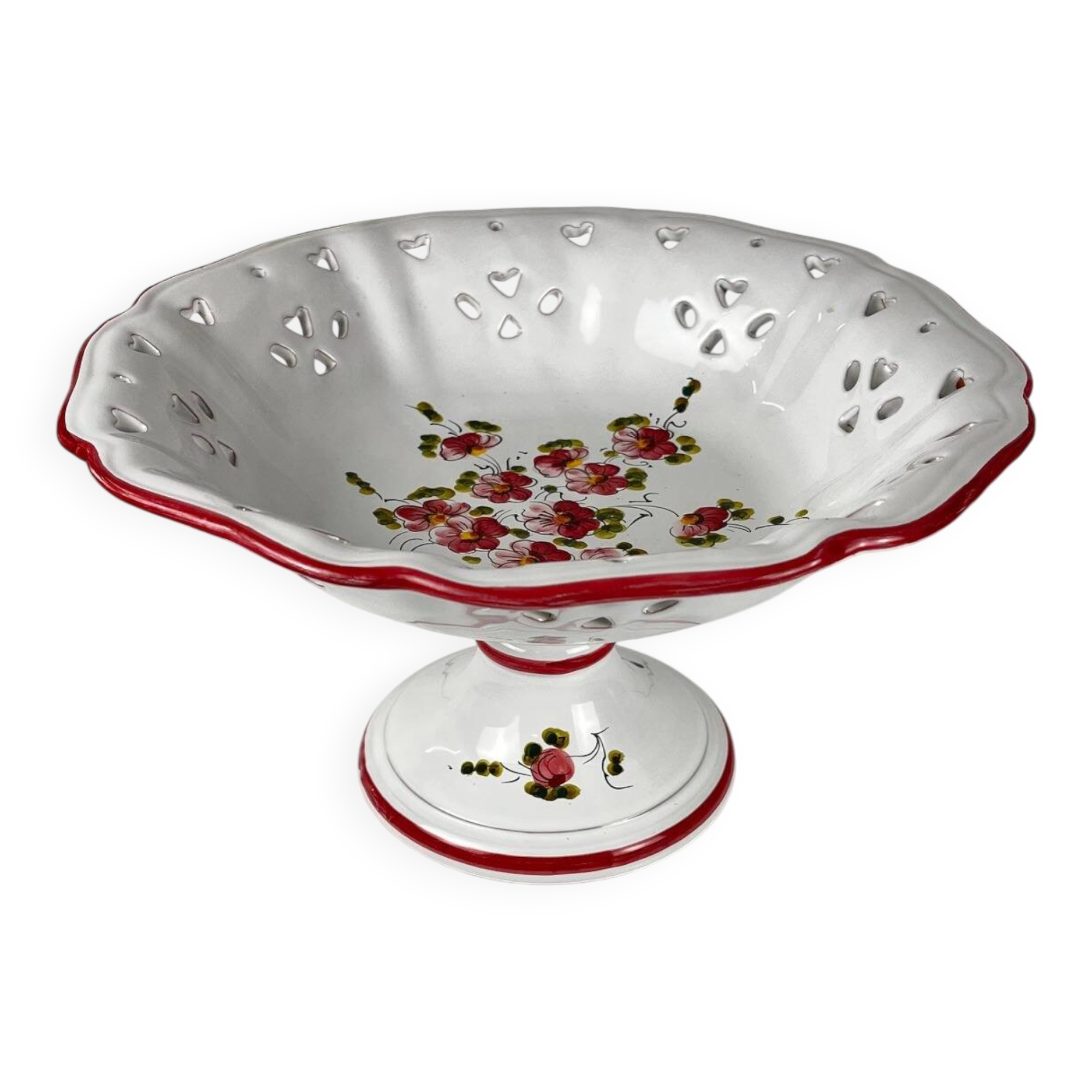 Vintage hand-painted fruit bowl, 20th century