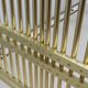 Vintage golden brass bed frigerio 1970s