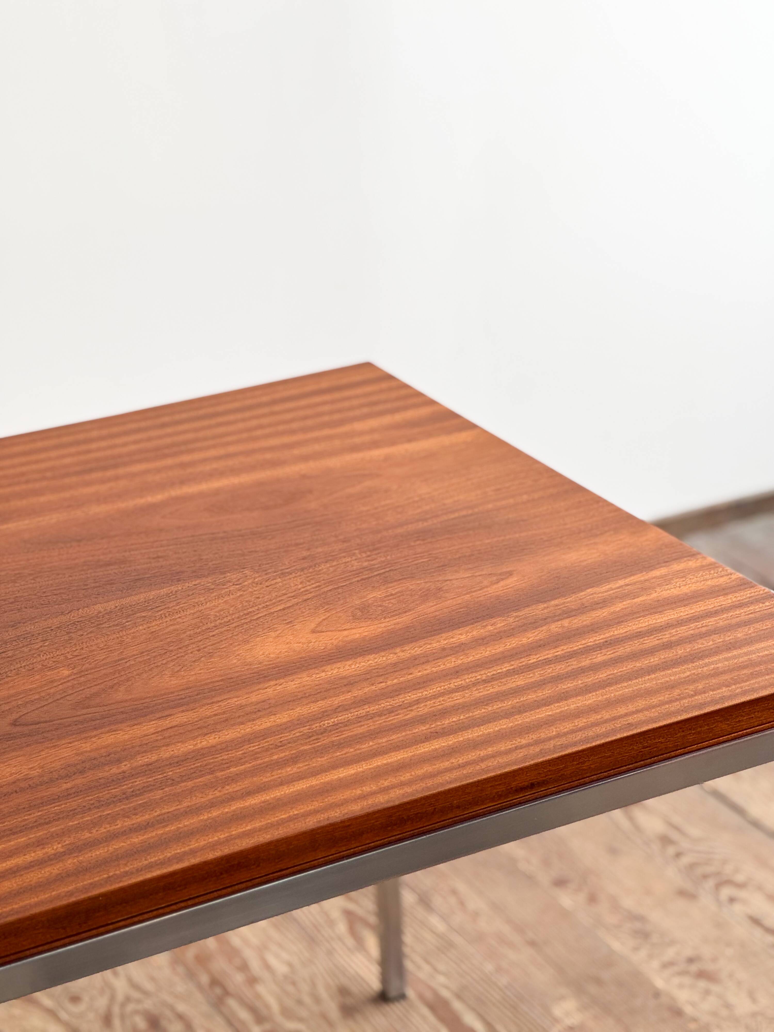 Table extensible par Wilhelm Renz en teck et chrome, Mid Century design