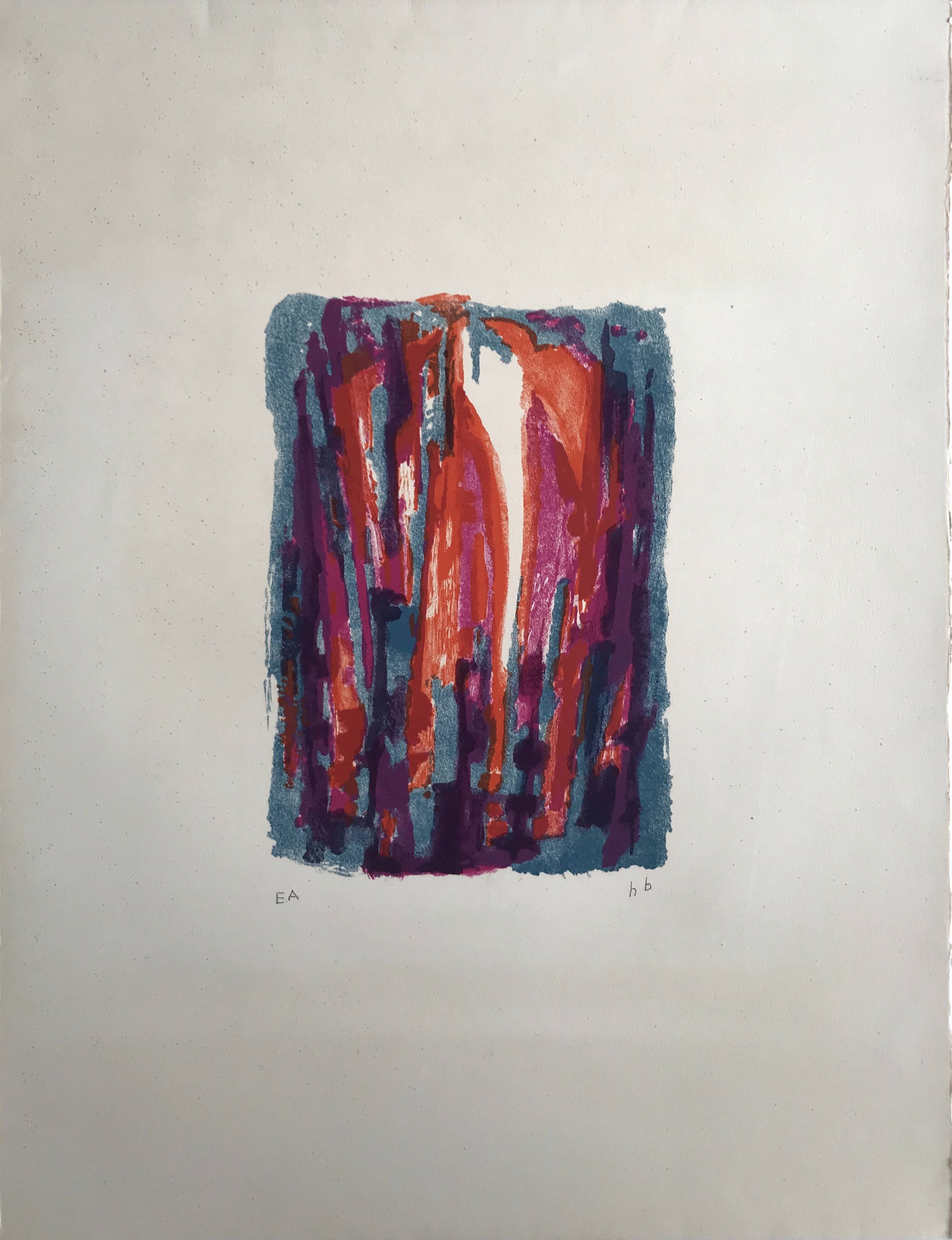 Honoré-marius bérard, gloria, 1950-51. original lithograph signed in pencil