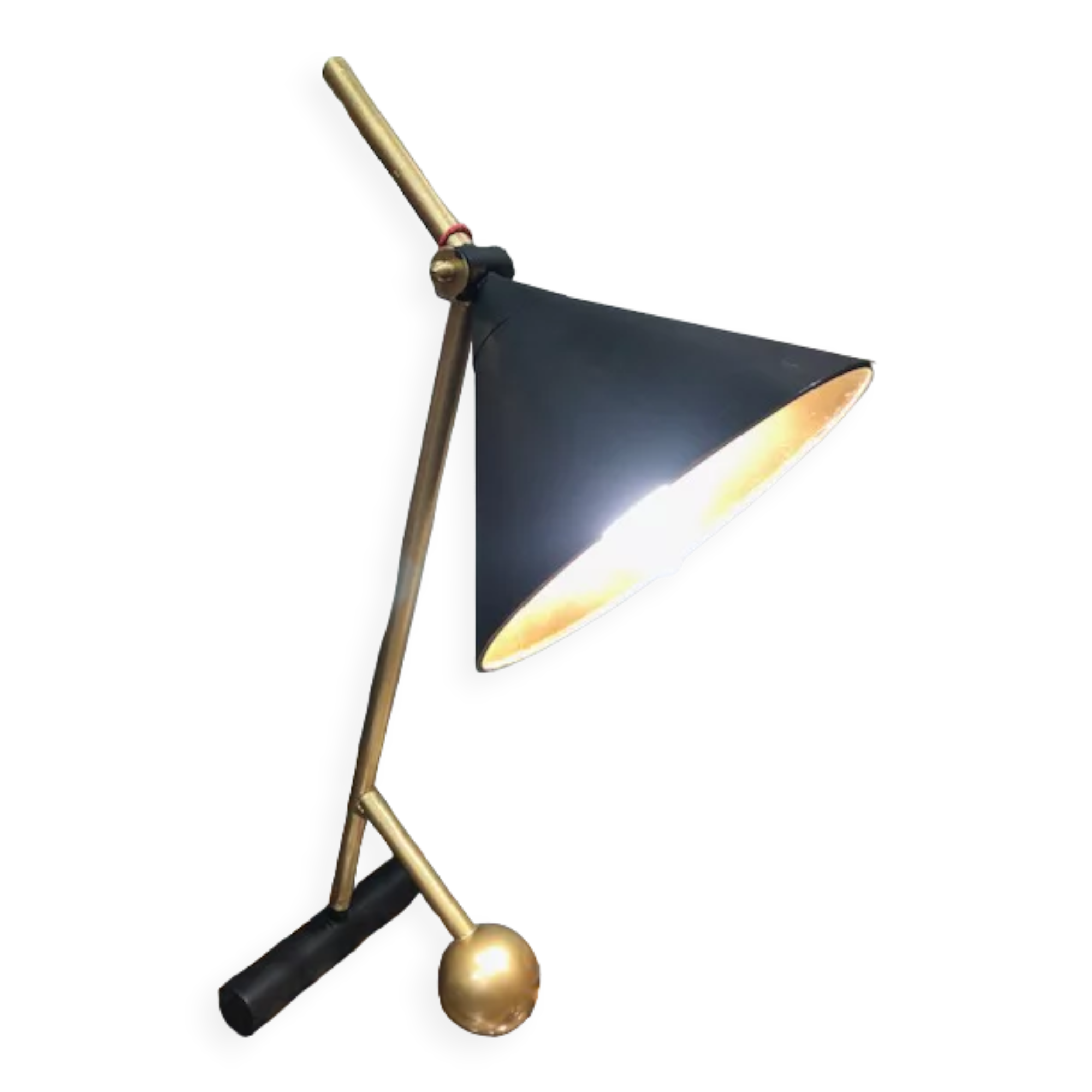 Table lamp black gold
