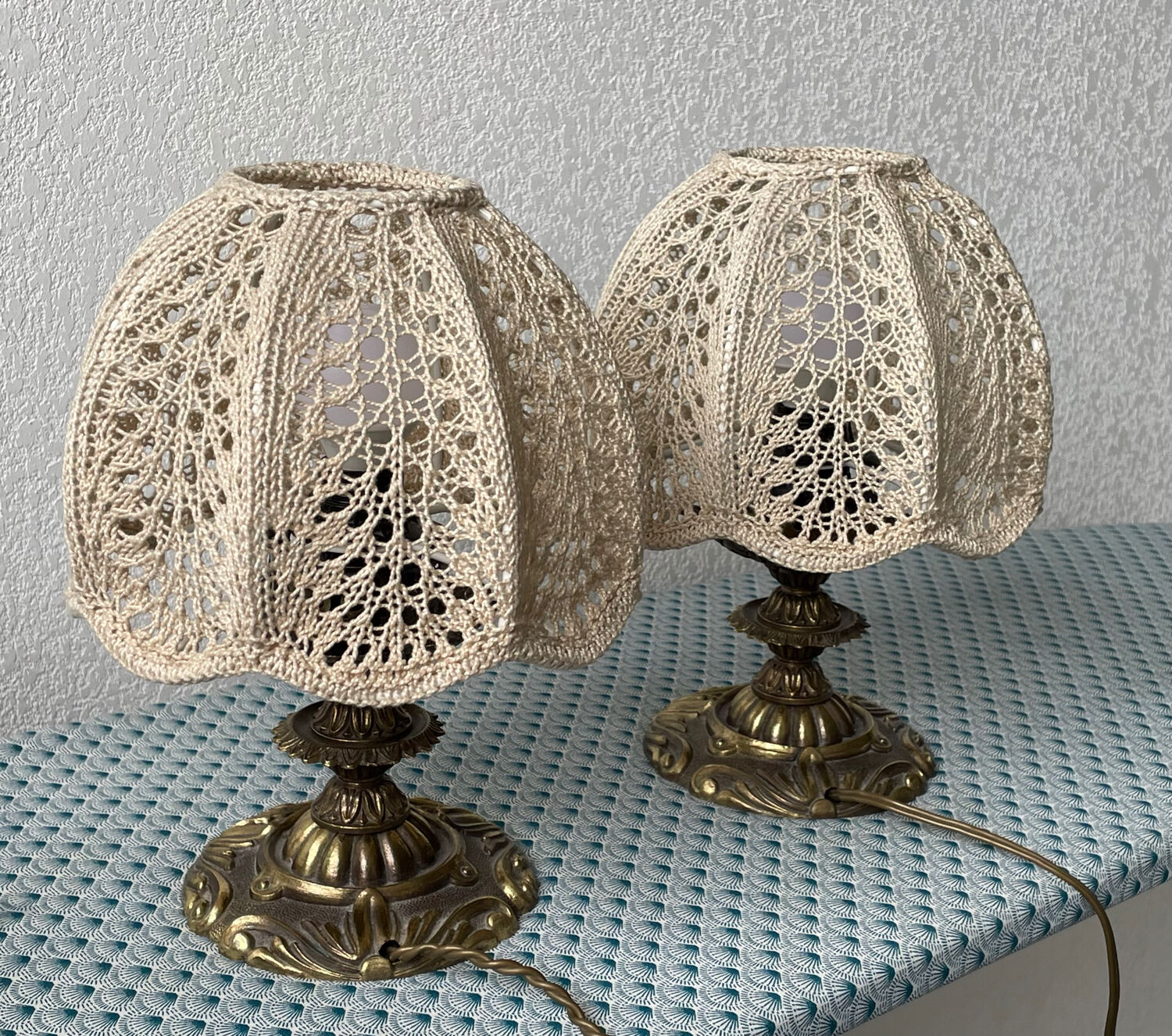 Pair of vintage Bohemian lamps